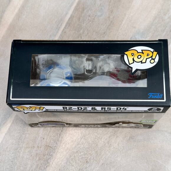 Funko Pop! STAR WARS POP! R2-D2 & R5-D4 2-PACK Collectible Gift Set New In Box - Picture 3 of 13